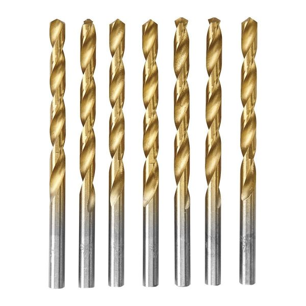WARRIOR - 1/4 in. Titanium High-Speed Steel Drill Bits, 7-Piece - 61544 - Imagen 2
