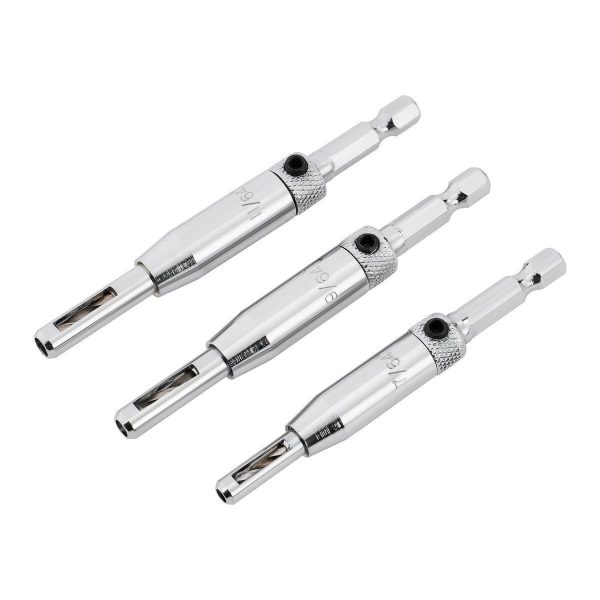 WARRIOR - Hinge Drill Bit Set, 3-Piece - 61550 - Imagen 6