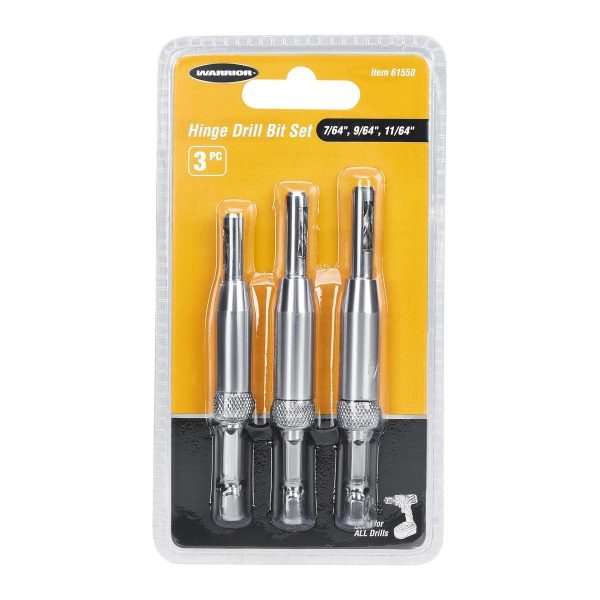 WARRIOR - Hinge Drill Bit Set, 3-Piece - 61550 - Imagen 10