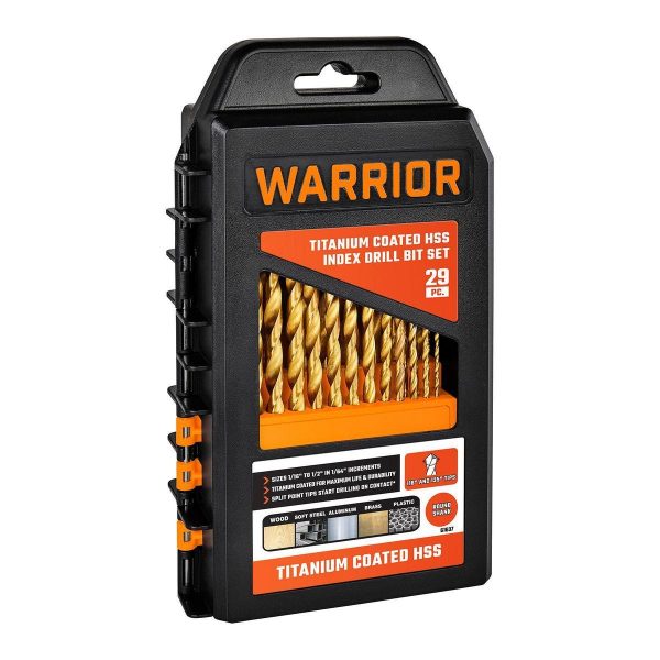 WARRIOR - Titanium Drill Bit Set, 29-Piece - 61637 - Imagen 4