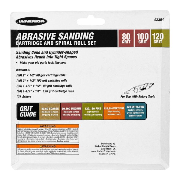 WARRIOR - Sanding Cone Set, 52-Piece - 62394 - Imagen 3