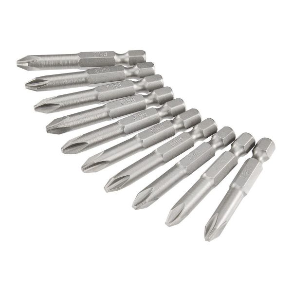 WARRIOR - 2 in. PH2 Phillips Insert Bits, 10-Piece - 62690 - Imagen 5