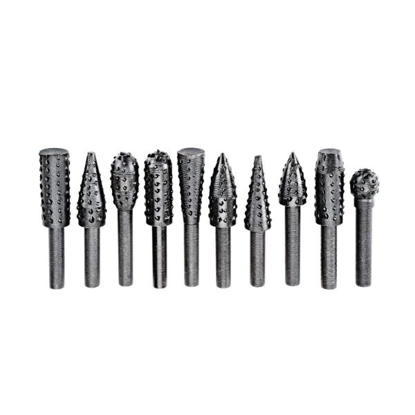 WARRIOR - High-Carbon Steel Rotary Rasp Set, 10-Piece - 62694 - Imagen 2