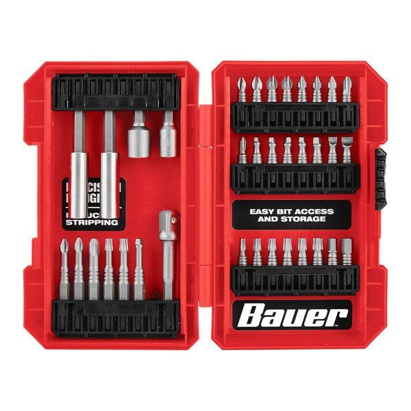 BAUER - Impact Drill and Driver Bit Set, 35-Piece - 63910 - Imagen 3