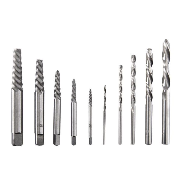 WARRIOR - Screw Extractor and Left-Hand Drill Bit Combo Set, 10-Piece - 63987 - Imagen 2