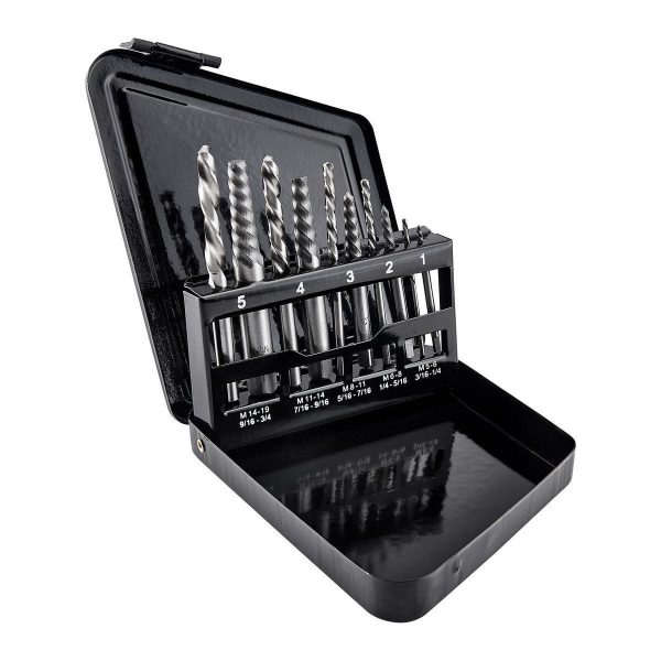 WARRIOR - Screw Extractor and Left-Hand Drill Bit Combo Set, 10-Piece - 63987 - Imagen 4