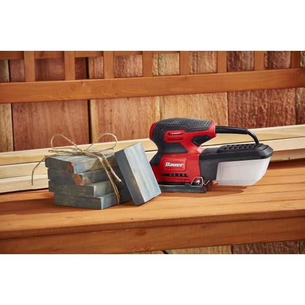 BAUER - 2.2 Amp Orbital 1/4 Sheet Sander - 64146 - Imagen 3
