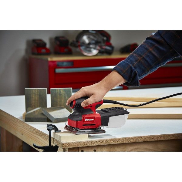 BAUER - 2.2 Amp Orbital 1/4 Sheet Sander - 64146 - Imagen 4