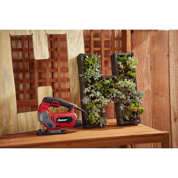 BAUER - 6.5 Amp Orbital Variable-Speed Jig Saw with Laser - 64290 - Imagen 9