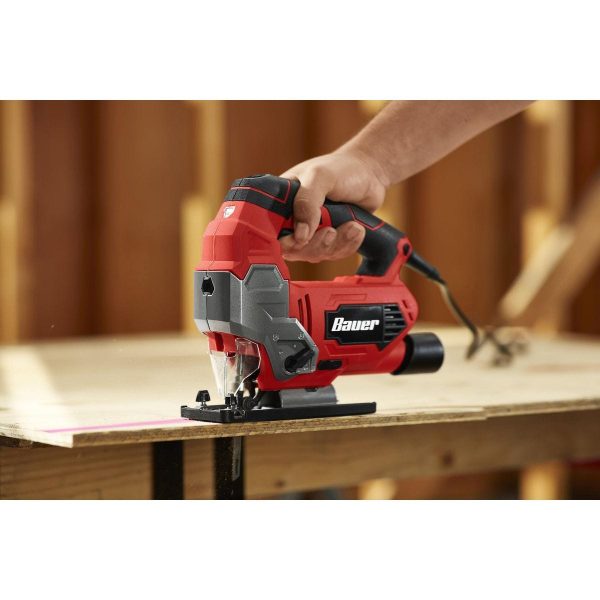 BAUER - 6.5 Amp Orbital Variable-Speed Jig Saw with Laser - 64290 - Imagen 11