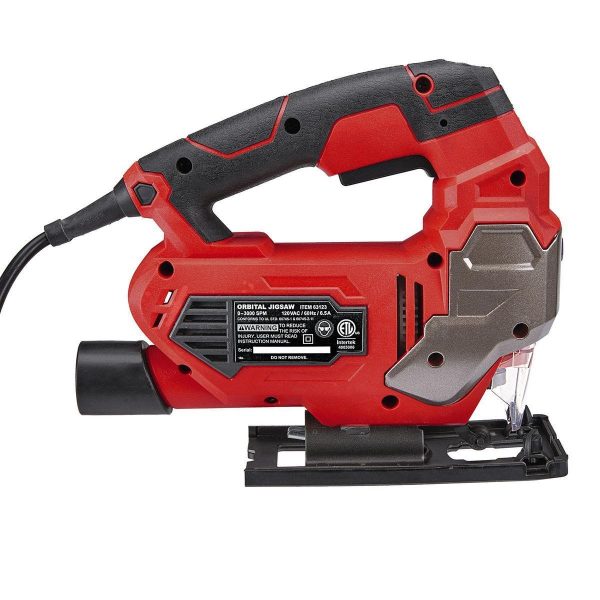 BAUER - 6.5 Amp Orbital Variable-Speed Jig Saw with Laser - 64290 - Imagen 5