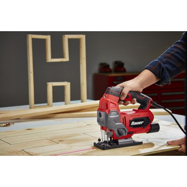 BAUER - 6.5 Amp Orbital Variable-Speed Jig Saw with Laser - 64290 - Imagen 8