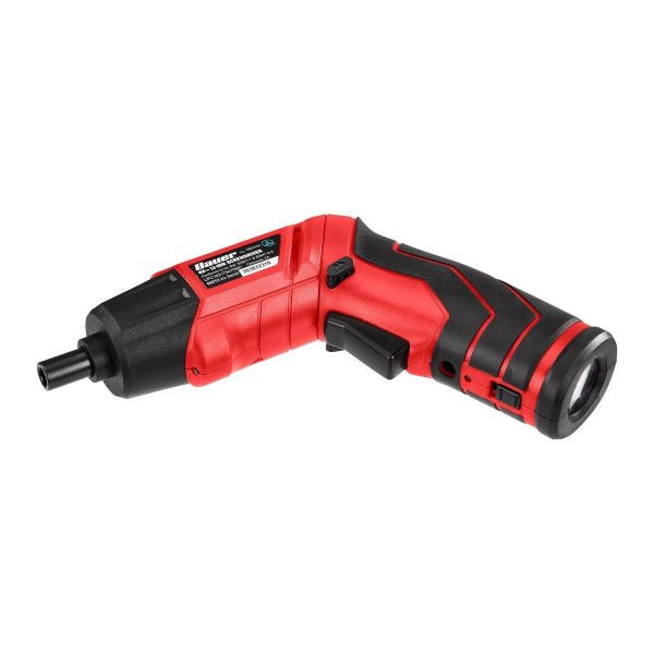 BAUER - 4V Inalámbrico, Destornillador de 1/4 pulgada con Linterna Integrada Kit con 4 Inserciones y Cargador de Pared - 64313 - Imagen 6