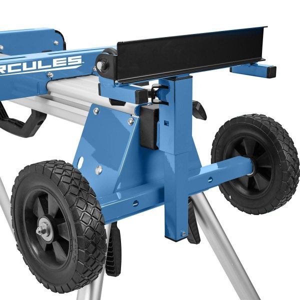 HERCULES - 550 lb. Universal Aluminum Mobile Folding Miter Saw Stand - 64751 - Imagen 6