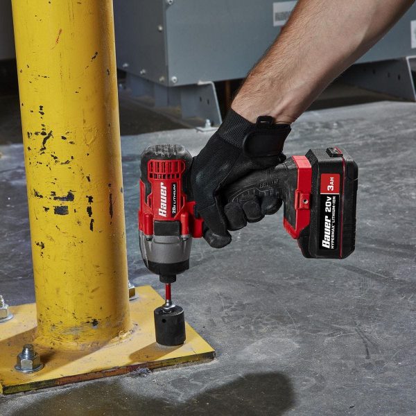 BAUER - 20V Inalámbrico, Kit de Destornillador de Impacto Compacto de 1/4 pulg. Hex con Batería de 1.5 Ah y Cargador - 64755 - Imagen 8