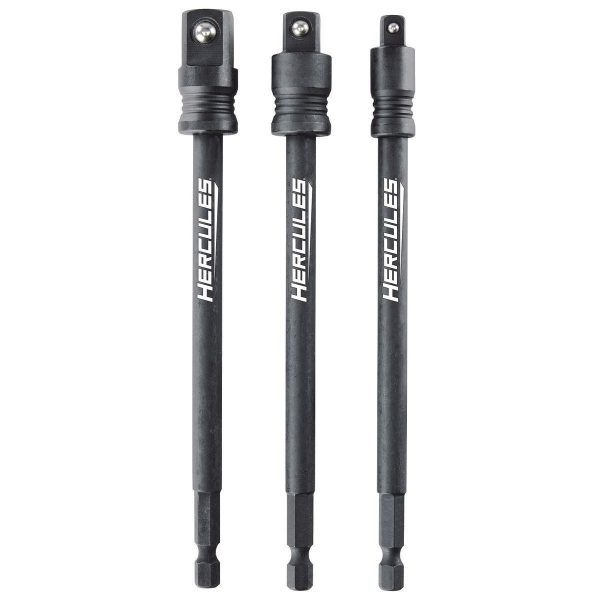 HERCULES - Impact-Rated 6 in. Socket Adapter Set, 3-Piece - 64768
