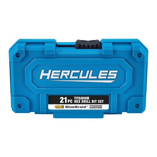 HERCULES - Impact-Rated Hex Titanium Drill Bit Set, 21-Piece - 64898 - Imagen 3
