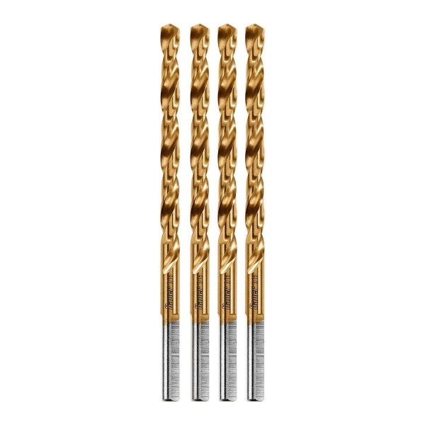 BAUER - 3/16 in. Titanium Drill Bit Set, 4-Piece - 64903 - Imagen 2