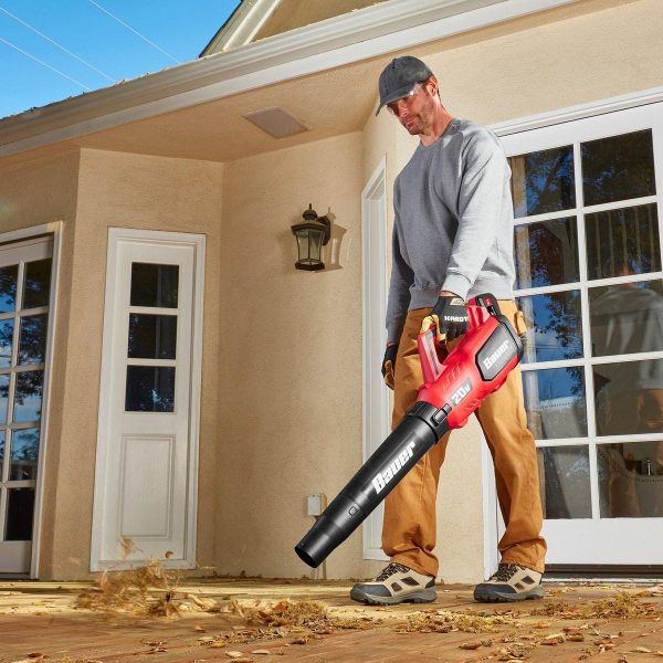 BAUER - 20V Inalámbrico, Soplador de Ventilador Jet 96 MPH/338 CFM – Solo Herramienta - 64942 - Imagen 8