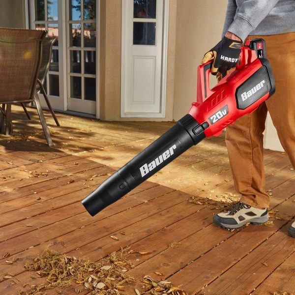 BAUER - 20V Inalámbrico, Soplador de Ventilador Jet 96 MPH/338 CFM – Solo Herramienta - 64942 - Imagen 9