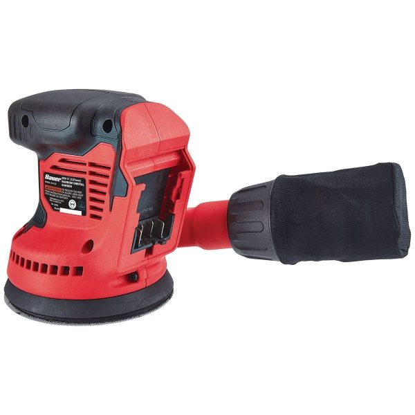 BAUER - 20V Inalámbrico, Lijadora Orbital Aleatoria de 5 pulgadas con Bolsa de Polvo - Solo Herramienta - 64943 - Imagen 3
