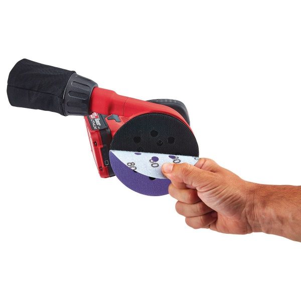 BAUER - 20V Inalámbrico, Lijadora Orbital Aleatoria de 5 pulgadas con Bolsa de Polvo - Solo Herramienta - 64943 - Imagen 6