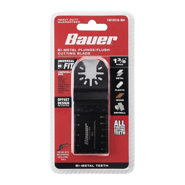 BAUER - Hoja de Sierra Bi-Metal de 1-3/8 pulgadas para Cortes de Inmersión y Rasos en Herramientas Oscilantes - 64951 - Imagen 4
