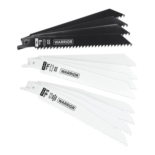 WARRIOR - 6 in. General-Purpose Bi-Metal Reciprocating Saw Blade Set, 12-Pack - 68045 - Imagen 2