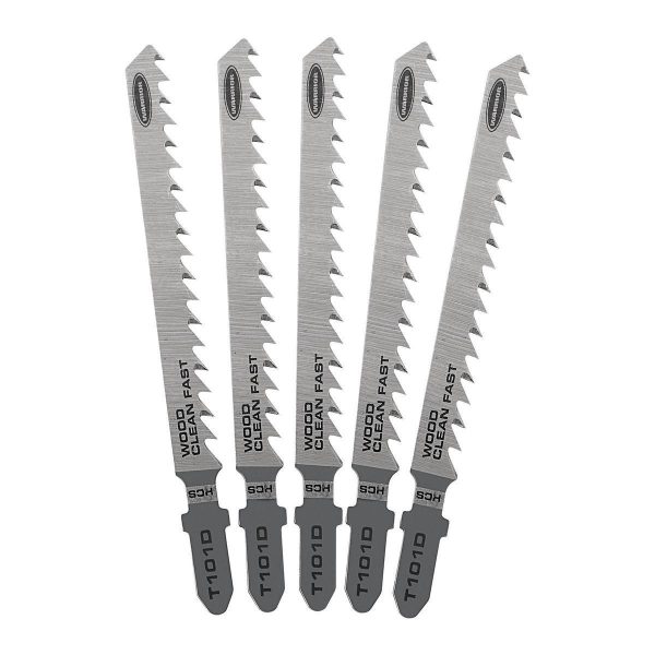 WARRIOR - 6 TPI T-Shank Clean Wood Jig Saw Blades, 5-Pack - 68072 - Imagen 2