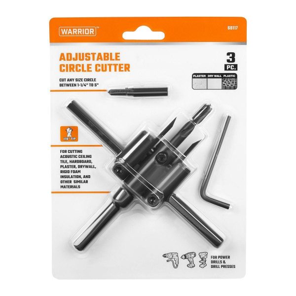 WARRIOR - Carbide Tip Adjustable Circle Cutter - 68117 - Imagen 7