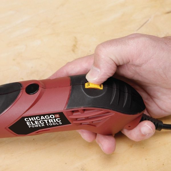 CHICAGO ELECTRIC POWER TOOLS - 1.3 Amp Variable-Speed Rotary Tool Kit, 31 Piece - 68696 - Imagen 6