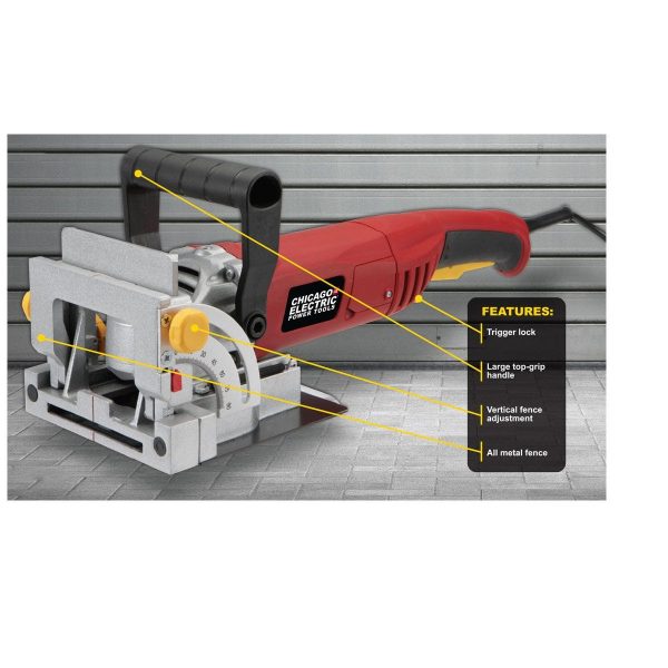 CHICAGO ELECTRIC POWER TOOLS - 4 in. Biscuit Plate Joiner - 68987 - Imagen 4
