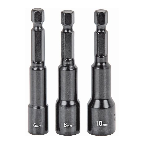 WARRIOR - Quick-Release Magnetic Metric Nut Setter Set, 3-Piece - 69437