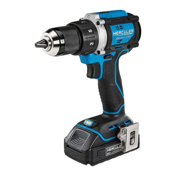 HERCULES - 20V Brushless Cordless, 1/2 in. Drill/Driver Kit with Side Handle, 2 Ah Battery, and Charger - 70067 - Imagen 4