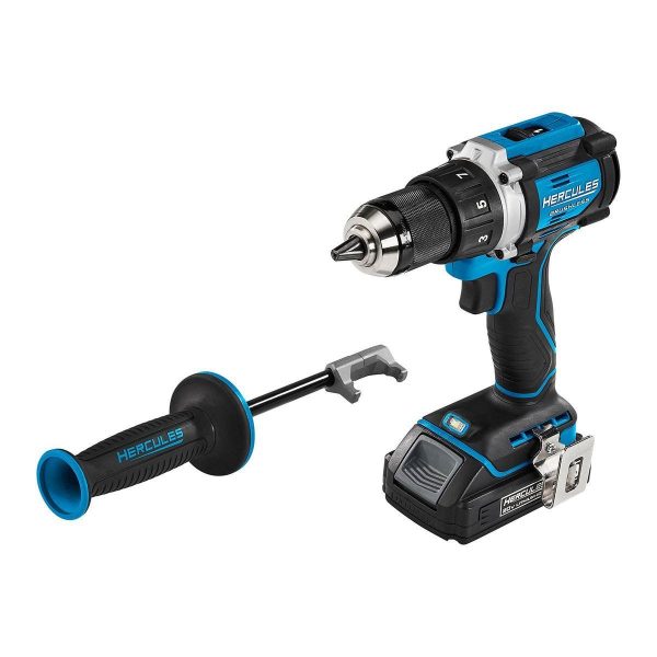 HERCULES - 20V Brushless Cordless, 1/2 in. Drill/Driver Kit with Side Handle, 2 Ah Battery, and Charger - 70067 - Imagen 6