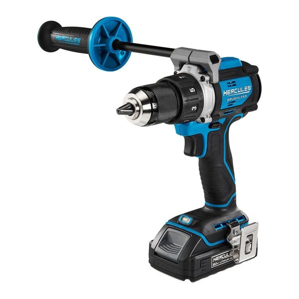 HERCULES - 20V Brushless Cordless, 1/2 in. Drill/Driver Kit with Side Handle, 2 Ah Battery, and Charger - 70067 - Imagen 3