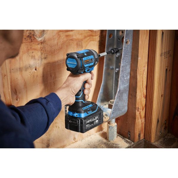 HERCULES - 20V Brushless Cordless, 1/4 in. Compact, 3-Speed Impact Driver Kit with 2 Ah Battery and Charger - 70068 - Imagen 11