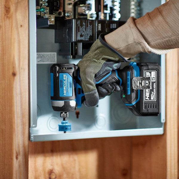 HERCULES - 20V Brushless Cordless, 1/4 in. Compact, 3-Speed Impact Driver Kit with 2 Ah Battery and Charger - 70068 - Imagen 17