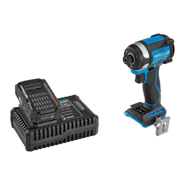 HERCULES - 20V Brushless Cordless, 1/4 in. Compact, 3-Speed Impact Driver Kit with 2 Ah Battery and Charger - 70068 - Imagen 5