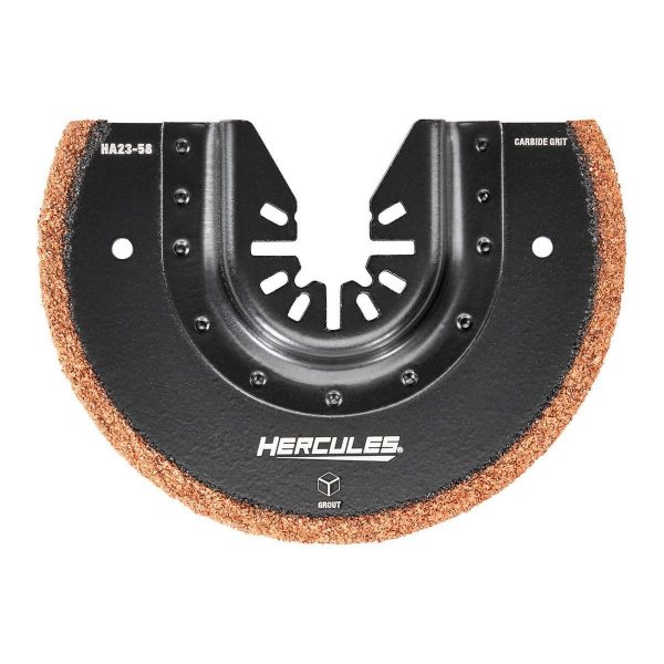 HERCULES - Hoja Media Luna con Grit de Carburo de 3-5/8 in para Herramientas Multiusos Oscilantes - 70201 - Imagen 2