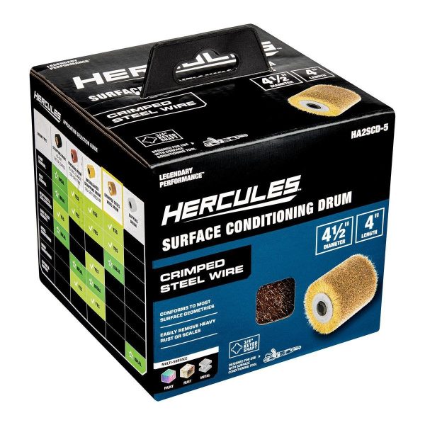 HERCULES - 4-1/2 in. x 4 in. x 3/4 in. Crimped Steel Wire Drum for Surface Conditioning Tools - 70402 - Imagen 6