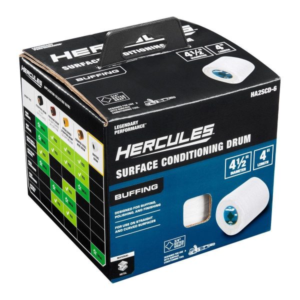 HERCULES - 4-1/2 in. x 4 in. x 3/4 in. Buffing Drum for Surface Conditioning Tools - 70417 - Imagen 6