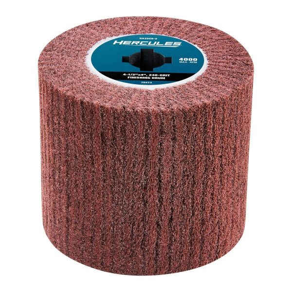 HERCULES - 4-1/2 in. x 4 in. x 3/4 in., 240-Grit Finishing Drum for Surface Conditioning Tools - 70473 - Imagen 3