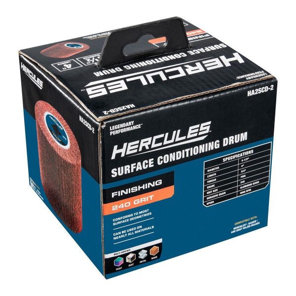 HERCULES - 4-1/2 in. x 4 in. x 3/4 in., 240-Grit Finishing Drum for Surface Conditioning Tools - 70473 - Imagen 7