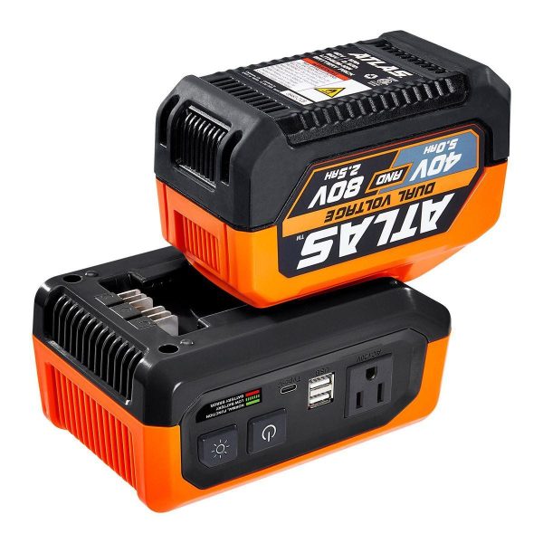 ATLAS - 40V and 80V, 300 Watt Battery-Powered Inverter - Tool Only - 70499 - Imagen 10