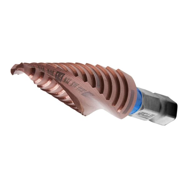 HERCULES - 1/8 in. to 3/4 in. #1 Cobalt Step Drill Bit (13-Steps), #2 (6-Steps), and #3 (10-Steps) - 70760 - Imagen 4