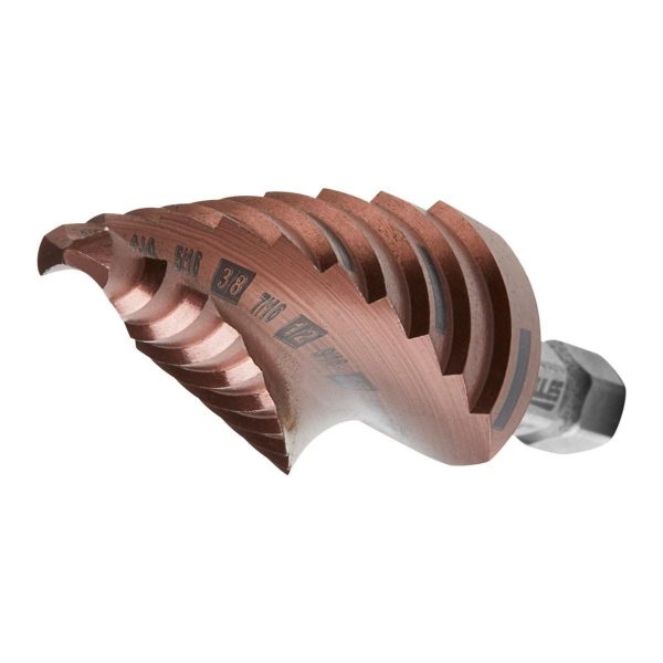 HERCULES - 1/8 in. to 3/4 in. #1 Cobalt Step Drill Bit (13-Steps), #2 (6-Steps), and #3 (10-Steps) - 70760 - Imagen 5