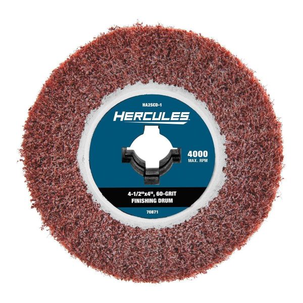 HERCULES - 4-1/2 in. x 4 in. x 3/4 in., 60-Grit Finishing Drum for Surface Conditioning Tools - 70871 - Imagen 3