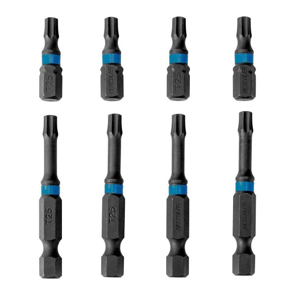 HERCULES - T25 Impact-Rated Steel 1 in. and 2 in. Star Bit Set, 8-Piece - 70882 - Imagen 2