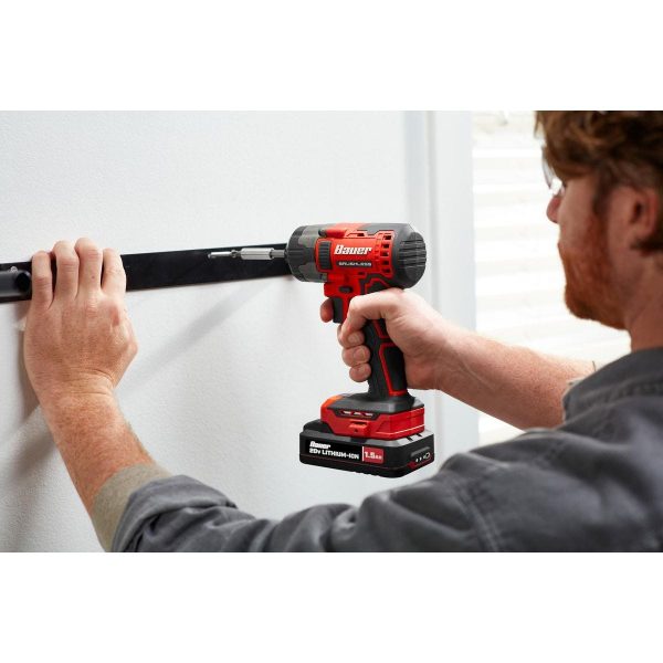 BAUER - 20V Brushless Cordless, 1/4 in. Hex, 3-Speed Impact Driver Kit with 1.5 Ah Battery and Charger - 70951 - Imagen 8